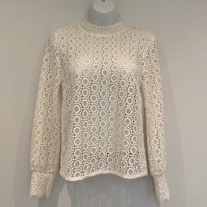 Long Sleeve Lace Blouse